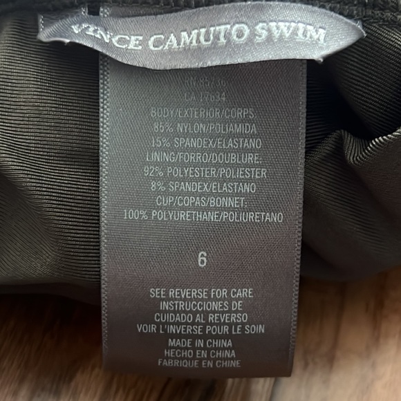 Vince Camuto Surf Shades V Neck Halter One Piece - Picture 14 of 16